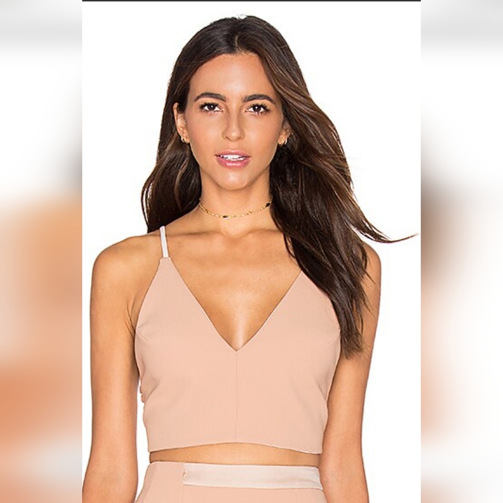 Winston Reversible Top in Rose & Cork By VIVIAN CHAN